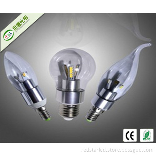 Glass E27 E14 4W 6W 2W E27 Filament Candle Light